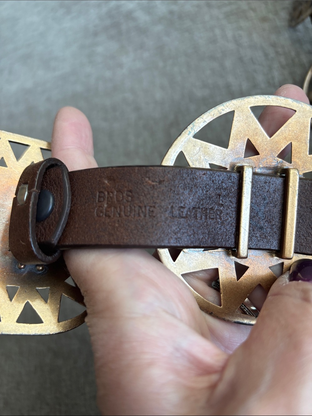 3-D (Ranch) Concho Belt - Picture 7 of 14